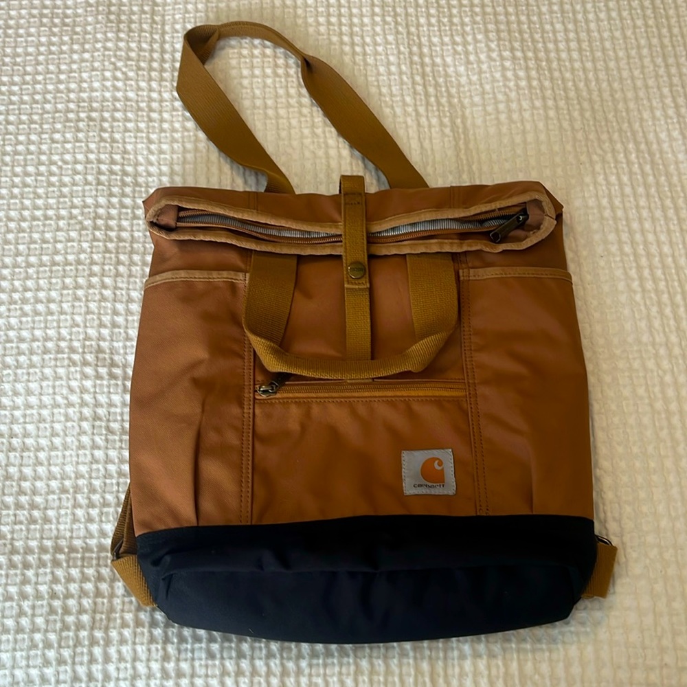 Carhartt Tan Backpack with Signature Design